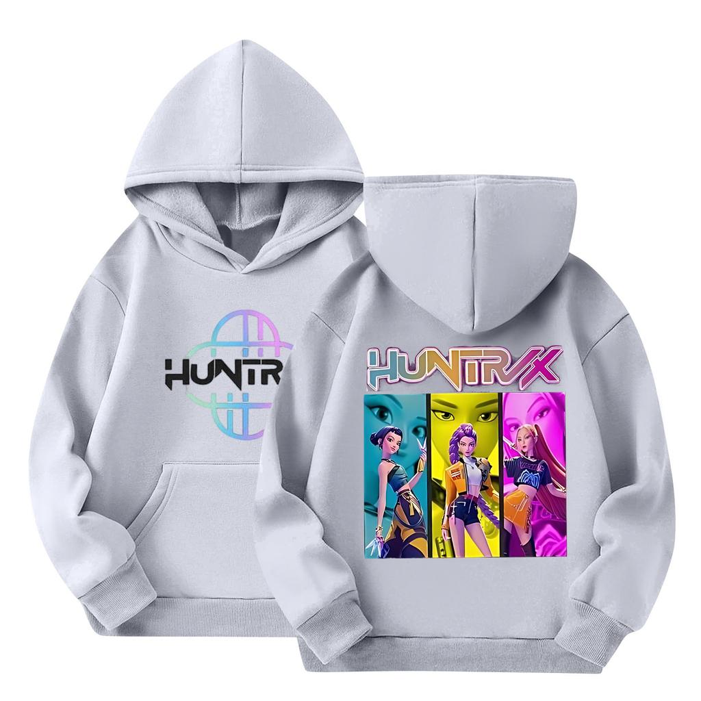 Children's Hooded Gradient Printed Long Sleeved Sweatshirt Loose Women's Sweatshirt Sweatshirt