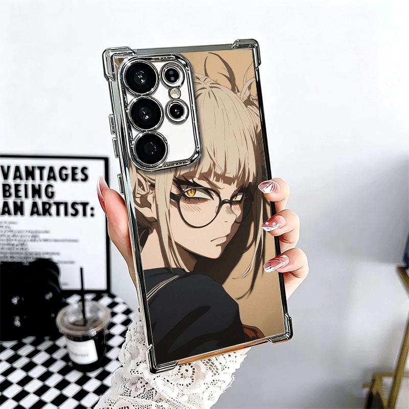 

MHA My Hero Himiko Toga Soft Phone Case For Samsung Galaxy S26 Ultra S25 Edge S24 FE S23 Plus S22 S21 + S20 Plating Anti-Fall Fu Samsung S23 FE