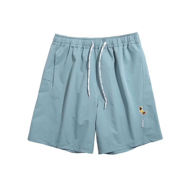 LEMANISM Unisex jednobarevné volné šortky