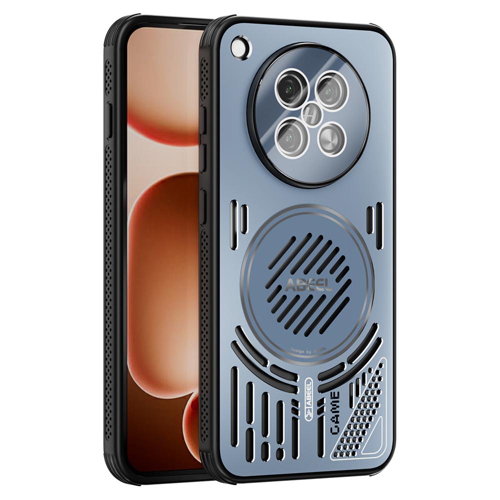 ABEEL For Oppo Find X8s 5G Magnetic Case Aluminium Alloy+PC+TPU Hollow Heat Dissipation Phone Cover