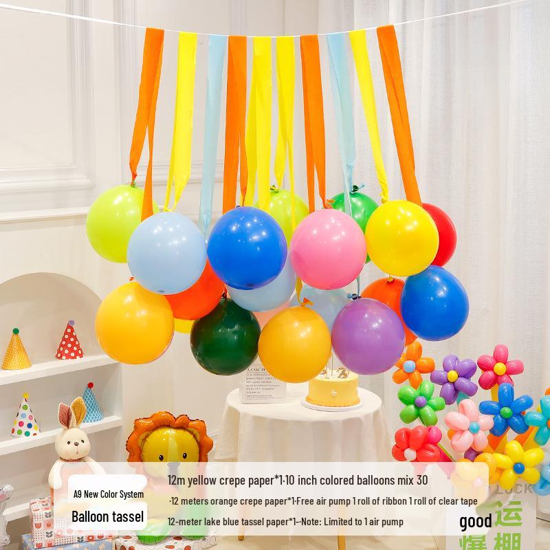Bunte Spiralballons für Klassenzimmer- & Erstgeburtstagsdekorationen