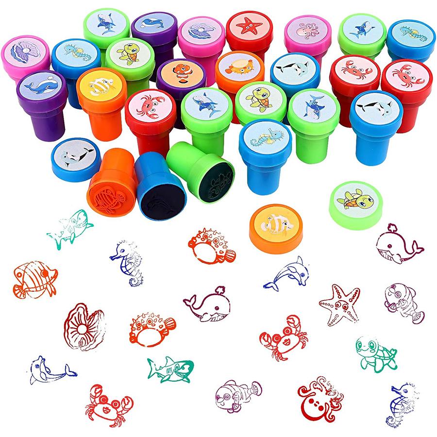 10pcs Cartoon Graffiti Seal Multi Styles Graffiti Tools Student Award Stamp Art Drawing Graffiti Accessories Birthday Party Gift