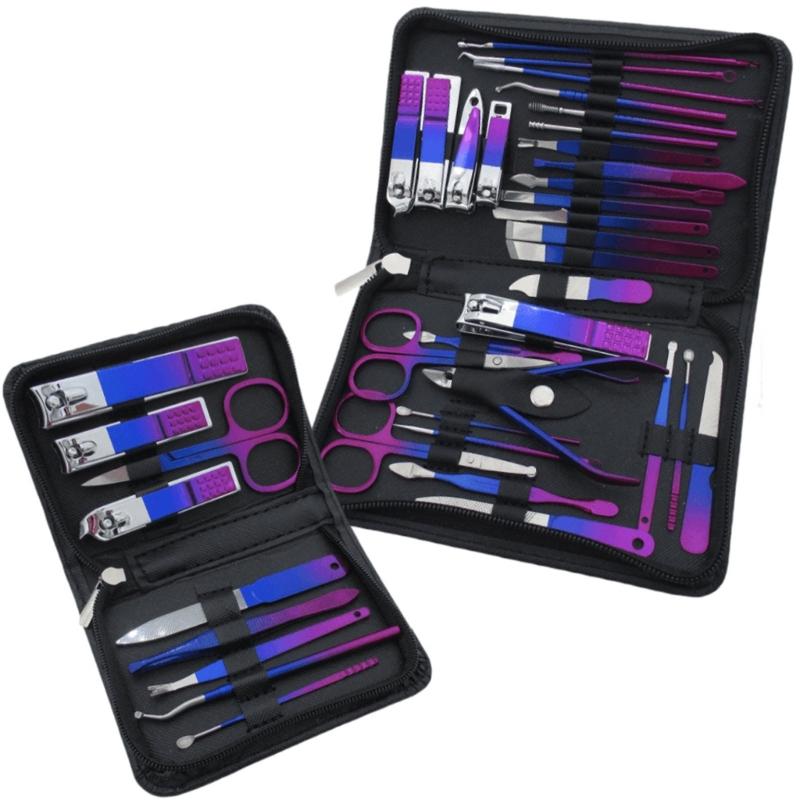 Manicure Set Nail Clippers Pedicure Kit 9/18/22/30 Stainless Steel Manicure Kit,Professional Grooming Set,Nail Care Tool