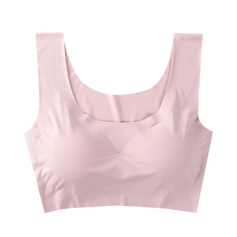 Shangpin Anxin Nahtloser Bügelloser Eisseiden-Sport-BH in Übergröße für Damen