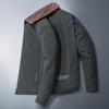 Casaco de inverno masculino acolchoado em algodão e veludo, quente, para meia-idade e idosos - ajuste solto, tamanho médio a longo.