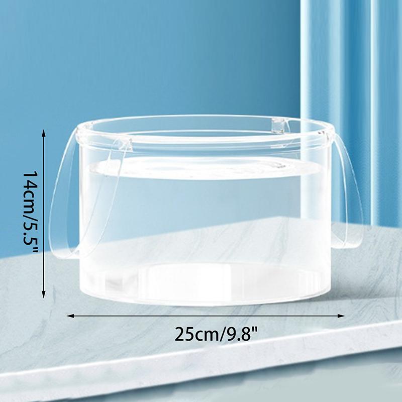 

Складное прозрачное ведро корзина для пикника фруктов портативные прозрачные тазы контейнер для хранения продуктов для кемпинга пешего туризма рыбалки S