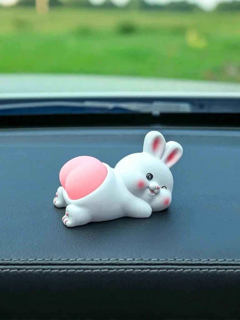 Cute Squishy Butt Cat Car Ornament – Adorable Sleeping Kitten Dashboard Decor