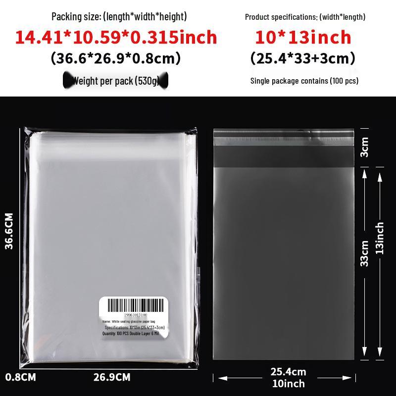 Clear Self-Adhesive OPP Bag for Candy, Snack, or Bread Packaging
