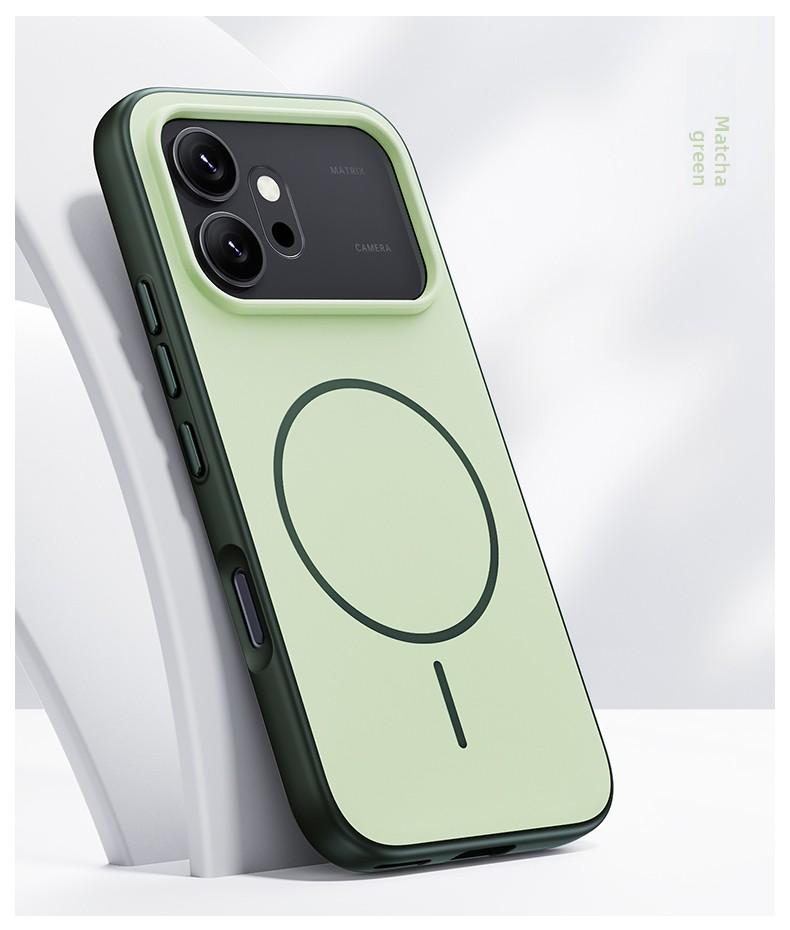 Custodia Rigida in Silicone Magnetica per Ricarica Wireless Cover Posteriore Protettiva per Huawei Honor 600 Pro per Honor 600 600Pro Guscio