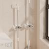 2pcs Self-Adhesive Mop Holder Wall Mounted Mop Brooms Organizers Cleaning Tool Holder for Laundry Room, Bathroom, Garage