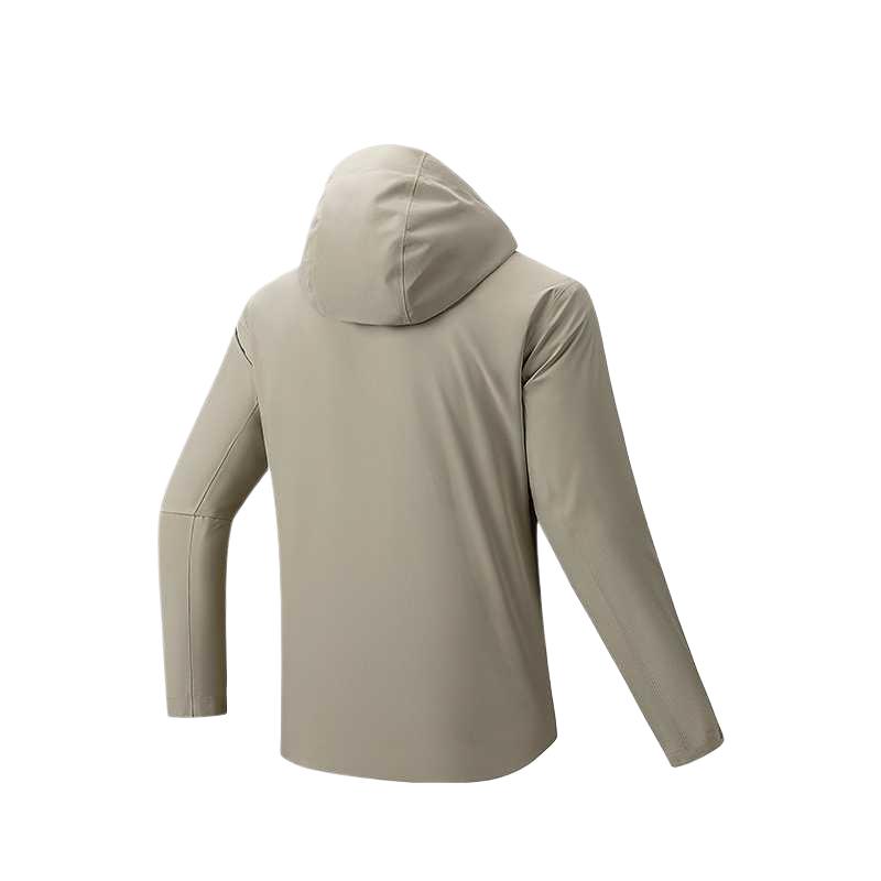 Anta Comfortable Long Sleeve Zipper Waterproof Jacket Men outerwear 152546611-3