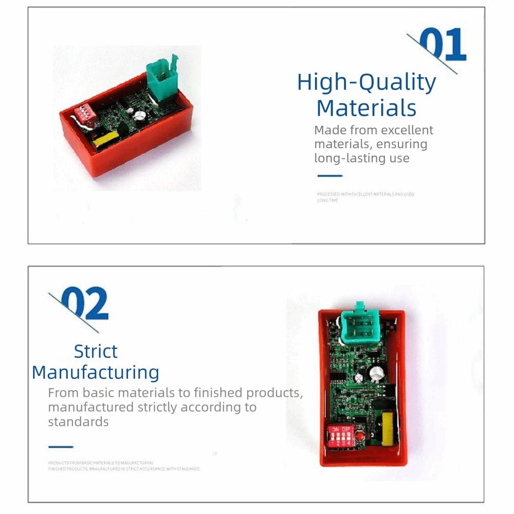 Dual Plug Motorcycle CDI Igniter 4 Pin CDI Ignition Module 4 Pin Starter CDI Motorcycle Accessory