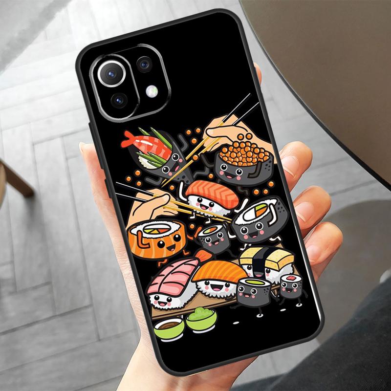 Food Sushi Case For Xiaomi 15 Ultra 13 14 Pro 11T 12T 13T 14T Pro POCO F7 F5 F6 X3 X5 X6 X7 Pro Cover