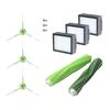 Robot Vacuum Cleaner Brush Replacement Parts Kit for and Compatible Vacuum Cleaner Includes Vacuum Dual Action Edge Cleaning and Consumables Parts E5,