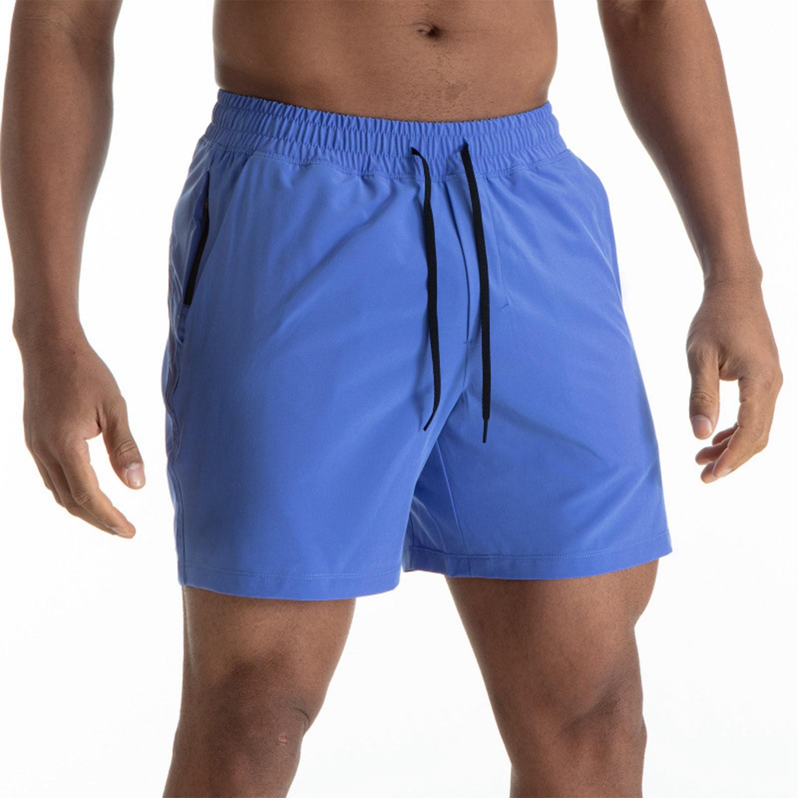 

Men Swim Trunks Quick Dry Lightweight Elastic Waistband Drawstring Pockets Mesh Board Shorts for Swimming Running XXL