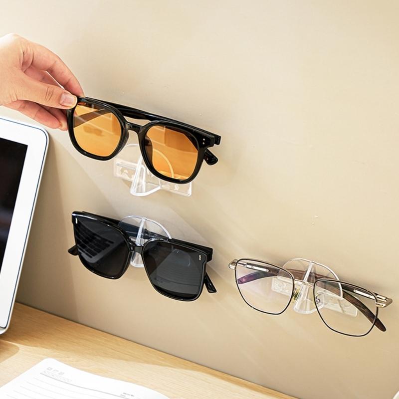 10Pcs Wall Mounted Eyeglasses Organizers Spectacles Storage Rack Glasses Display Holder Sunglass Stand Home Decoration