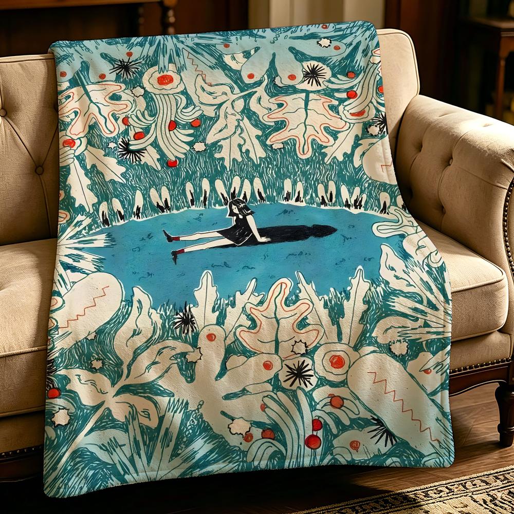 Artist K-Kaitlin Brito-o Throw Thick Comfort Flannel Quilt, Multi-scene Use Indoor Outdoor Daily Nap