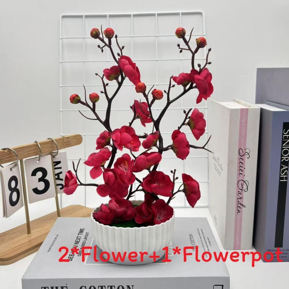 Praecox Flower Chimonanthus Basin Decorative Potted Plant For Home Office Gift