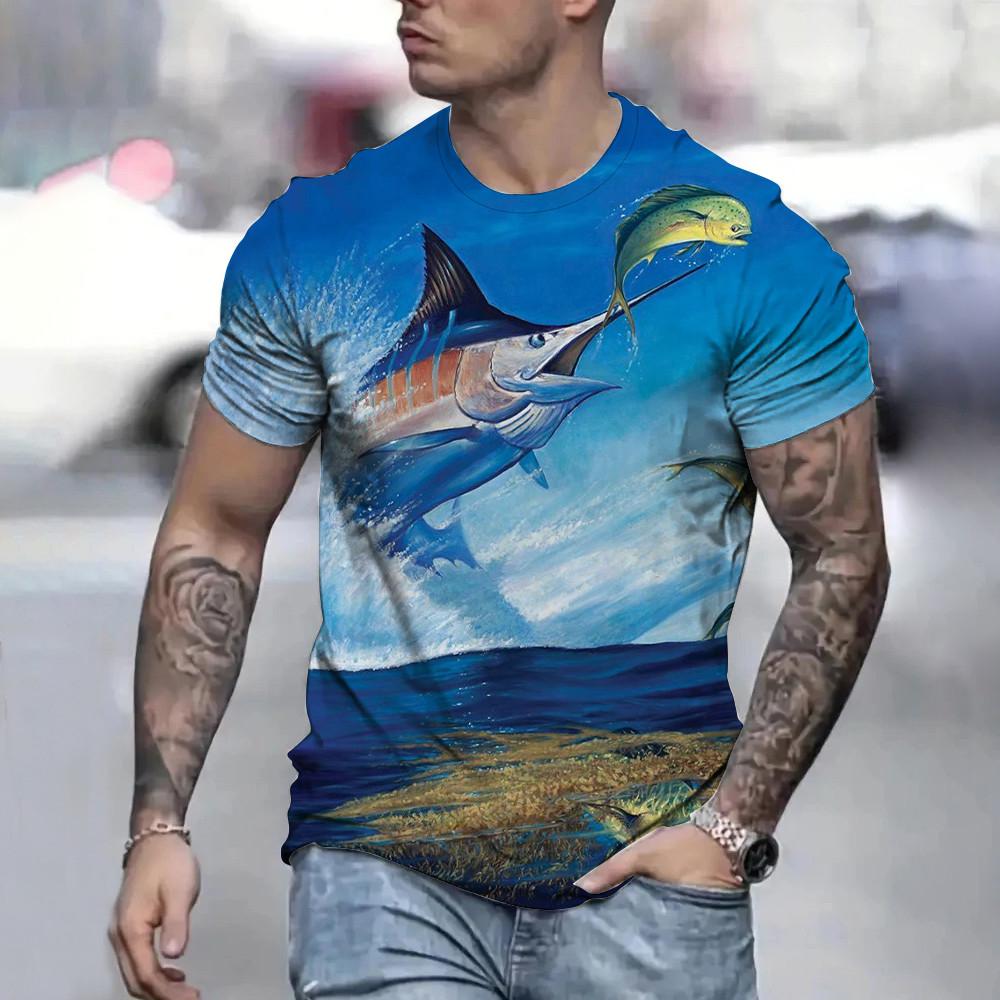 2024 Fishing Shirt Casual Loose Men Short Sleeve T Shirts UV Protection Tops Wear Summer Fishing Apparel Camiseta De Pesca Tops