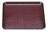 Wakaizumi Lacquerware, Kappo Lacquerware, 1.5-inch, Heat-Resistant Square Tray, Urumi Kamakura Carving, Non-Slip Finish, 1-90-3