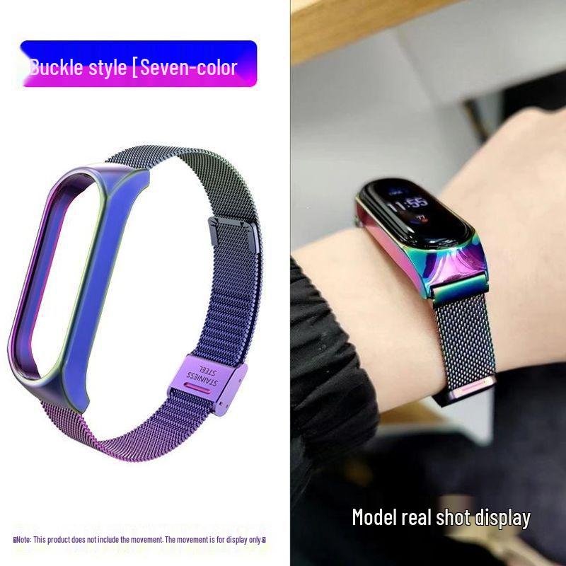 Milanese Magnetic Stainless Steel Strap for Xiaomi Band 7/6/5/4/3 NFC