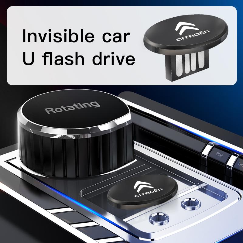 AHV2  1Pcs Car Logo USB Universal Flash Drive Tiny U Disk For Citroen C1 DS3 C2 C3 Vts C4 Saxo C4L C5 C6 C8 Xsara C3-XR Picasso SEGA