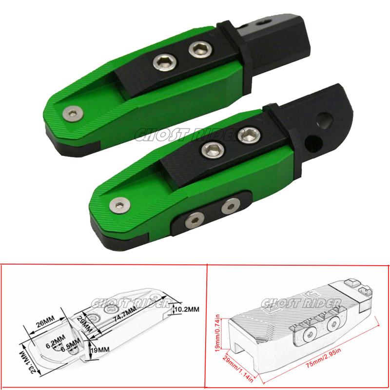 Universal motorcycle CNC rear foot pedal fit For SUZUKI GSF650 GSF1250 GSF650 1250 07-13 GSR600 GSR750 GSR 600 750 06-13