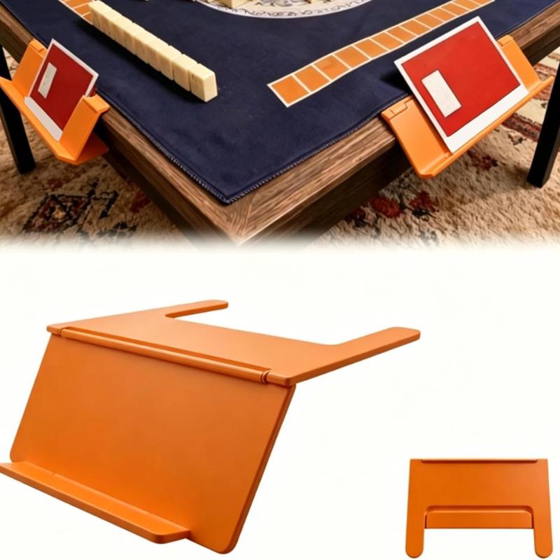 Durable Pla Table Card Holder Clip On Design Large Capacity For Family Nights And Board Game Gatherings