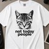 Cat Tshirt, Funny Gen Z Meme Shirt, Shitpost Graphic Y2k T Shirt, Introvert Cat Lover Graphic TShirt, Antisocial Meme Shirt