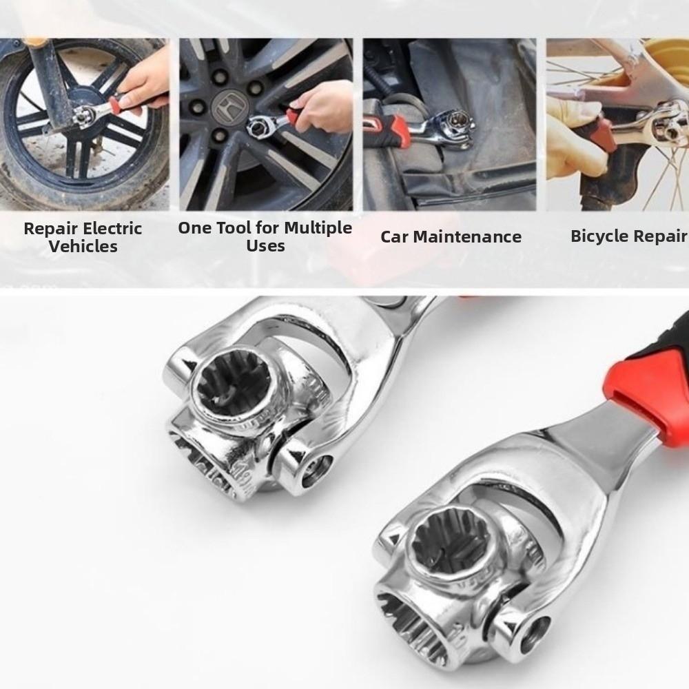 Spline Bolts Sleeve 52-in-1 Socket  Wrench Hand Tools Rotation Socket  Home Maintenance