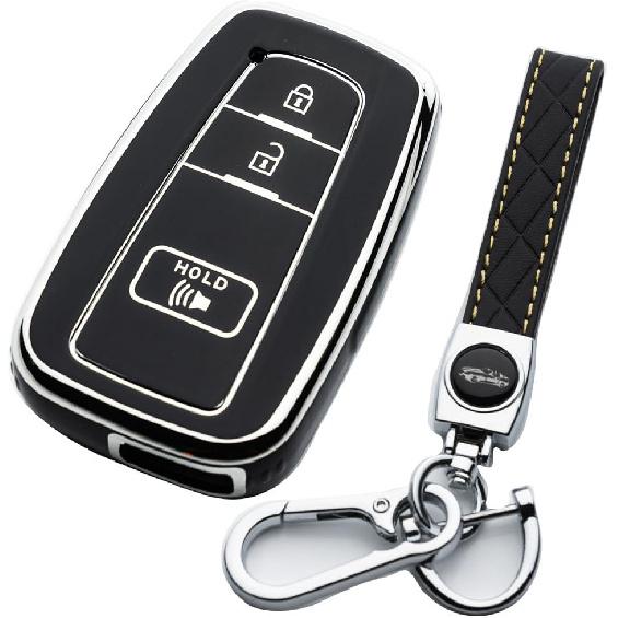 Key Fob Cover Fit for Toyota 2016-2024 RAV4 Camry Prius Prado