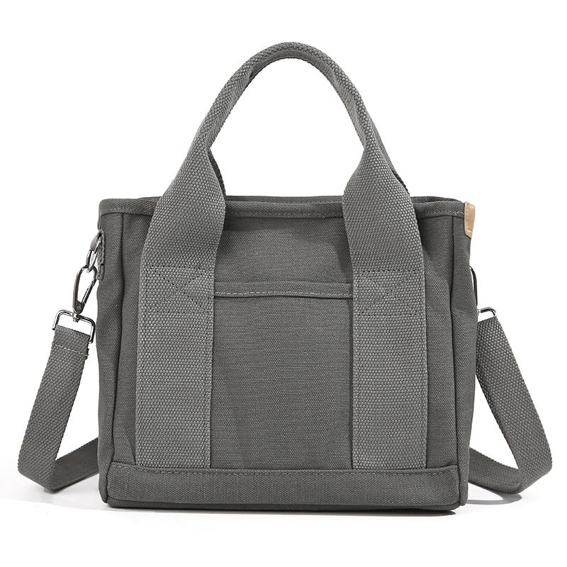 Canvas Multi-compartment Handbag Women's Shoulder Crossbody Bag