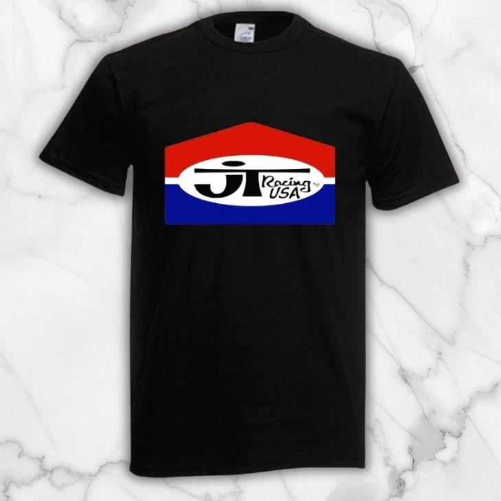JT Racing USA Men s Black Graphic T Shirt Freeships S