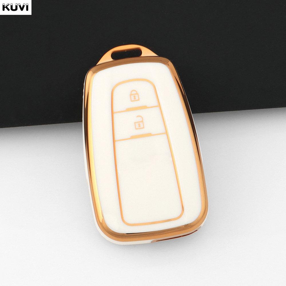 

2 3 Button Tpu Car Key Case Cover Shell For Toyota Prius Camry Corolla Chr C-Hr Rav4 Land Cruiser Prado Fob Keychain Accessories