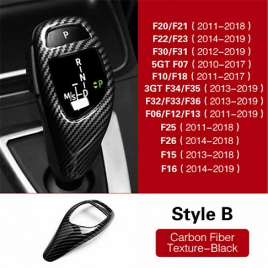 1pc For BMW F34 F35 3gt 5gt Series Carbon fiber style Car Gear Shift trim decals