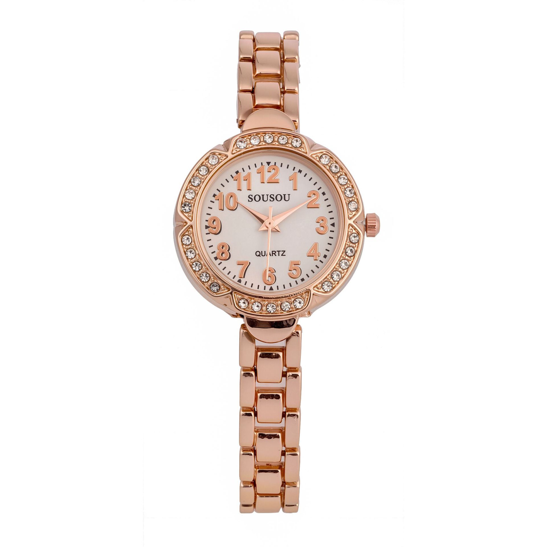 

Women Watches Rose Gold Quartz Wristwatches Dial Clock Gifts
