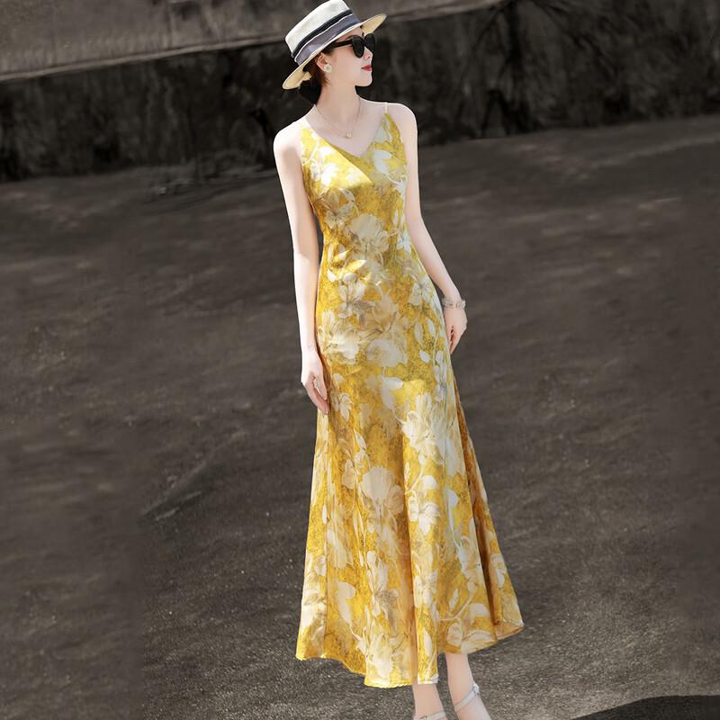 Lancer Elegant Printed V-Neck A-Line Midi Dress XL