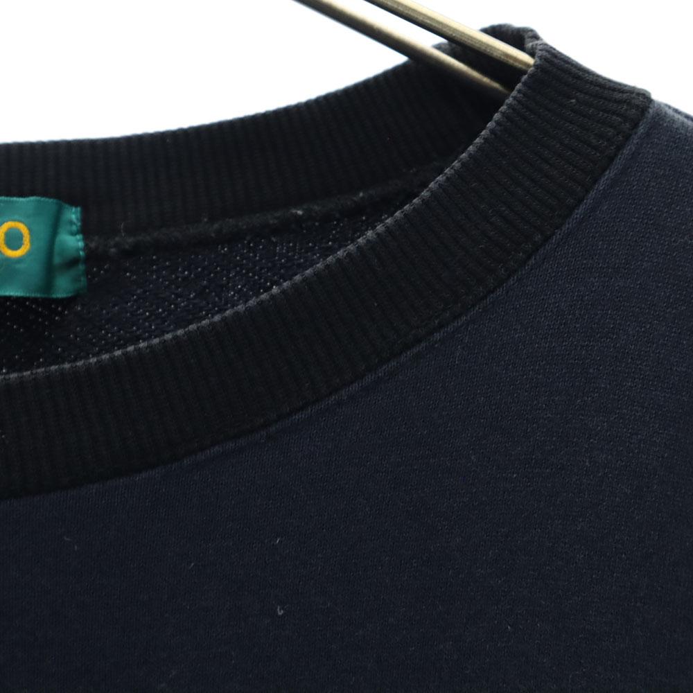 KENZO GOLF 90s Made in Japan Old golf Long sleeve sweat trainer 4 black Men's Used