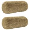 Cushion with Pillow HEERLEN 2 Pcs. Light Grey PV Fleece