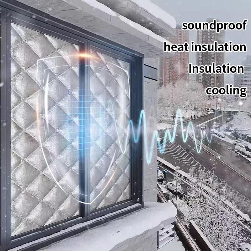 Winddichte Warme Vorhänge, Winter Winddicht, Schlafzimmer, Isolierfolie, Kälteschutz, Vollständig Abgedichtete Fliegengitter, Türvorhänge Isolierung Fensterschutzgitter