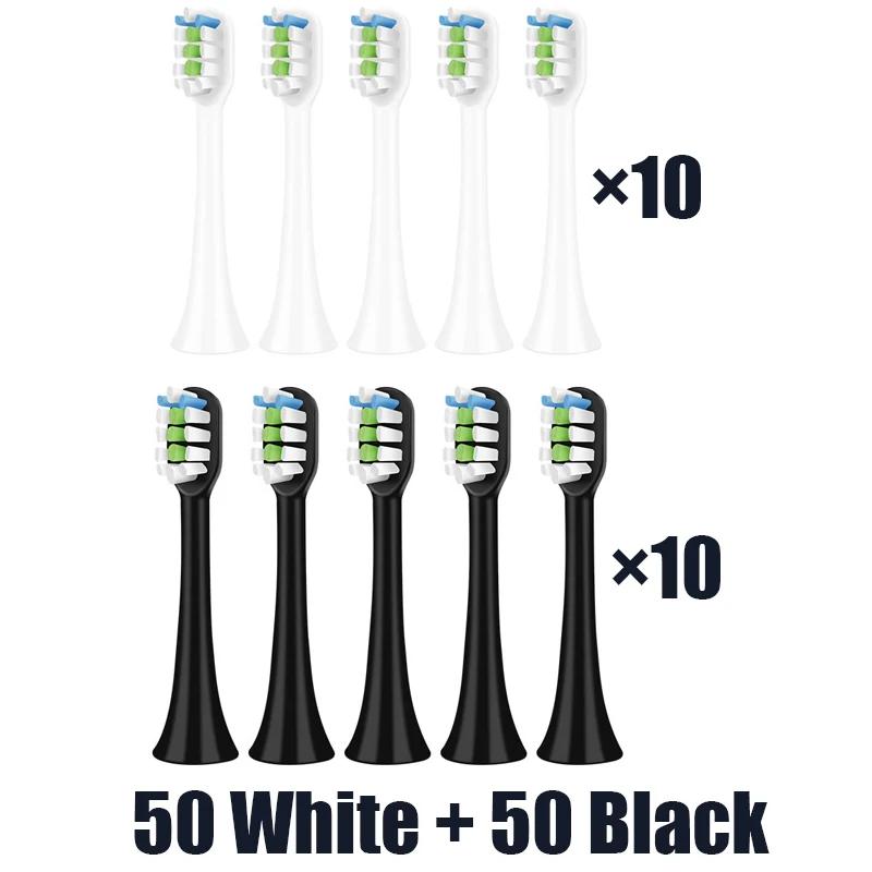 100 Pcs Replcement Brush Heads for Xiaomi SOOCARE X1 X3 X5 Mijia X3U X3 Electric Toothbrush Refill Head Sealed Package Wholesale
