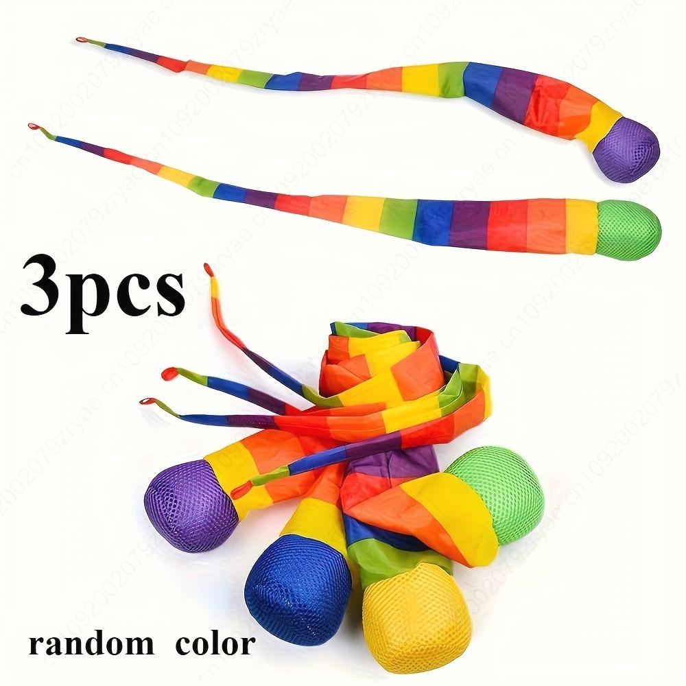 Non-Toxic 1/3Pcs Soft Rainbow Sandbag Toy - Vibrant Double Buoy For Pool And Beach Entertainment The Perfect Christmas Gift For Age 14+