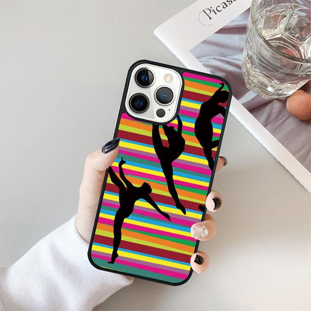Gymnastics Silhouette Phone Case Cover For iPhone 17 Air 15 16e 14 13 12 Pro Max 11 Pro Max Plus Coque Shell