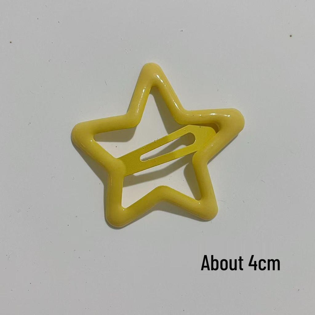 4cm Dopamine Star Hair Clip: Trendy Hairpin for Women & Babies 2025