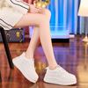 Platform White Shoes Women's Spring New Muffin Versatile Casual Board Shoes Small Inner Height Increase Women's Shoes