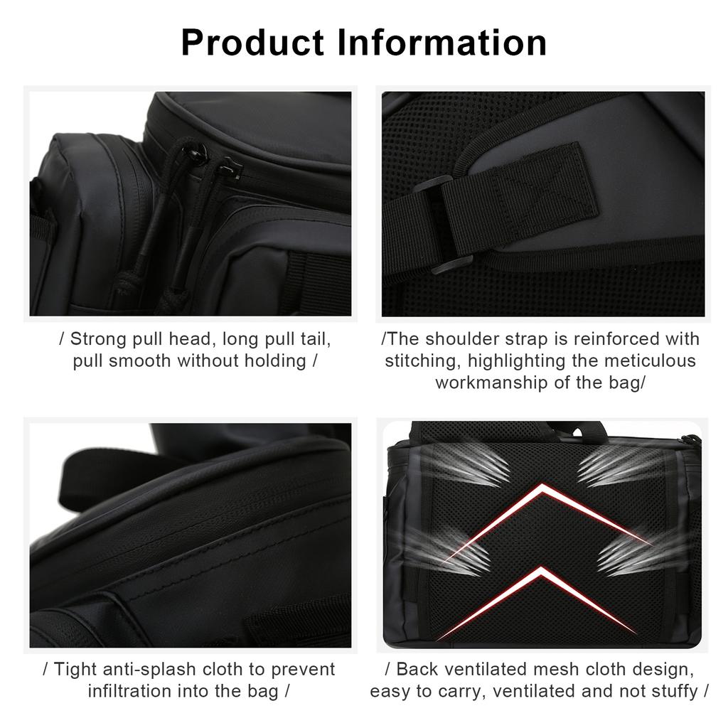 Multifunctional Fishing Bag Multi-Pocket Fishing Backpacks Fishing Tackle Storage Bag for Fishing Outdoor Camping Hiking