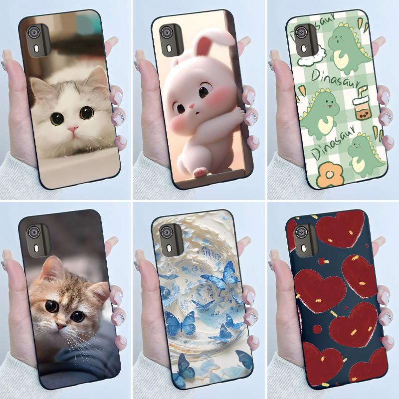 Cute Case For Nokia C02 (TA-1522) / C2 2nd Edition Funda Capa Printing Shell Protective Cover Soft Silicone Cartoon Phone Casing