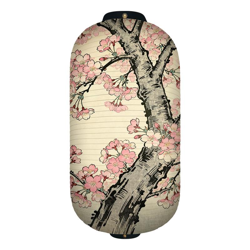 25x50cm Japanese-style Cherry Blossoms Cloth Lantern Ukiyo-e Traditional Printed Lantern Izakaya Cuisine Wedding Party Decor