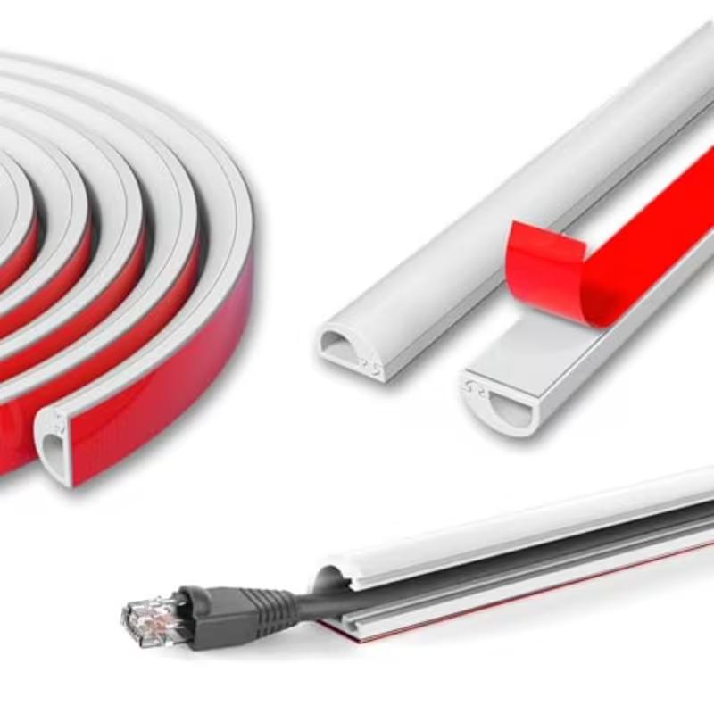 1PC 1m/2m/3meters Cable Hider,Flexible Cable Concealer for Wall Mounted TV, Self-Adhesive Cord Hider