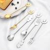 12pcs Gold Star Moon Spoon Fork Dinnerware 304 Stainless Steel Eid Mubarak Ramadan Islam Muslim Home Party Decoration Tableware